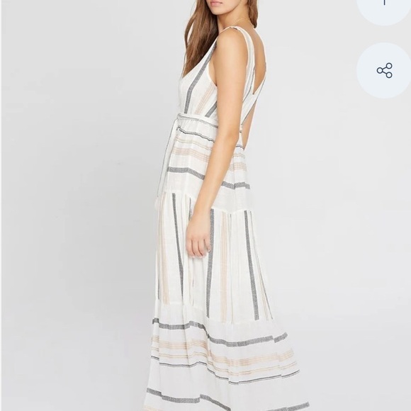 L*SPACE El Camino Stripe Clara Dress size Medium - Picture 3 of 9